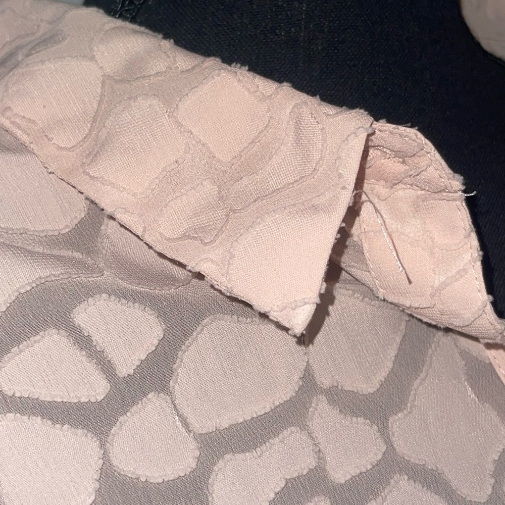 Ann Taylor Beige Patterned Button Down Shirt - image 2